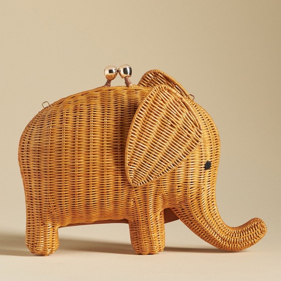 Serpui Handbags - Serpui x Anthropologie Alec Elephant Clutch Bag